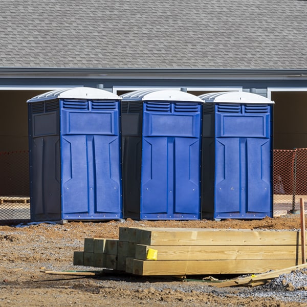 are there any restrictions on what items can be disposed of in the portable restrooms in Viola